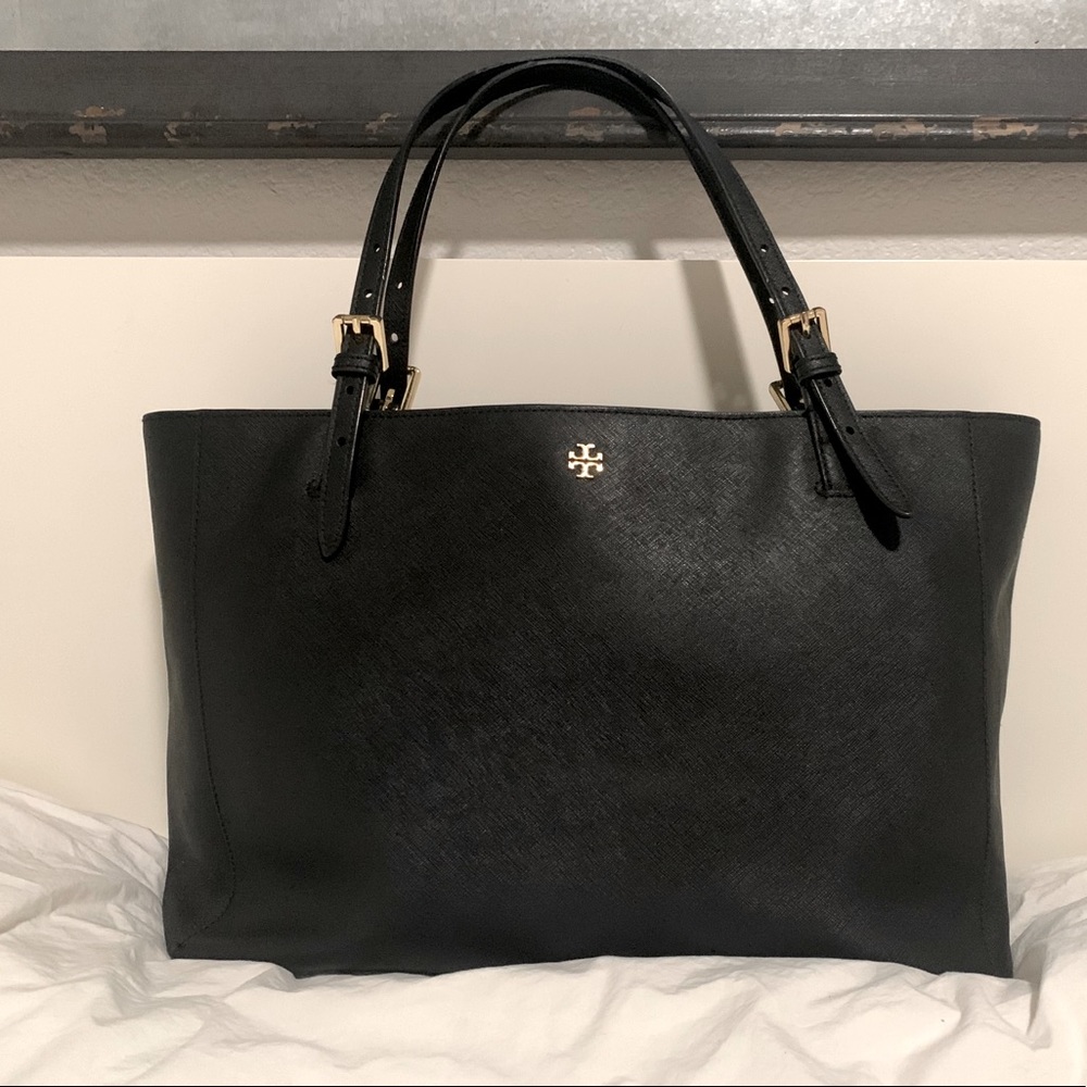 Authentic Tory Burch Emeraon  Leather  Tote